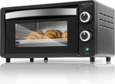 Cecotec Elektrische mini-oven Bake'n Toast 1000W - Mini Oven - Bakoven met Boven- en Onderwarmte - Vrijstaand - 10L - Zwart