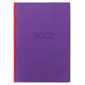 Letts of London Two Tone A5 2022 week to view agenda Pink/Green