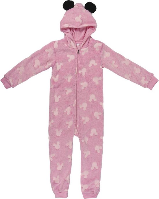 Minnie Mouse onesie - glow in the dark - roze - maat 92/2jaar