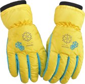 Opruiming!-Waterafstotende Kinder Handschoenen - Antislip/Sleeën/Skiën/Snowboarden/Buiten Spelen   4-6Jaar Jongens/Meisjes/Kinderen - Maat S - Geel - Kerst/Eindjaar voor Sale!