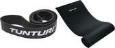 Tunturi - Fitness Set - Weerstandsband Zwart - Extra Heavy - Fitnessmat 160 cm x 60 cm x 0,7 cm