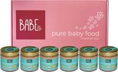 Babe breakfast box - havermout - kokos - banaan - biologische culinaire babyhapjes vanaf 8+ maanden - sunset sky - 6x200 gram babyvoeding