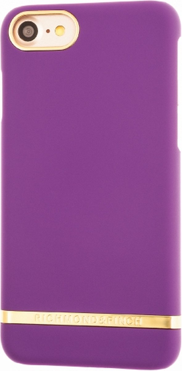 Apple iPhone 8 Hoesje - Richmond & Finch - Classic Serie - Hard Kunststof Backcover - Satin Purple - Hoesje Geschikt Voor Apple iPhone 8