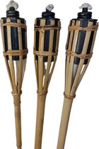 Bamboe tuinfakkels set 3 stuks 65 cm