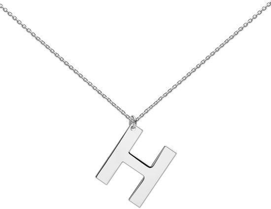 Heart to Get - Grote Letter - Ketting - Zilver