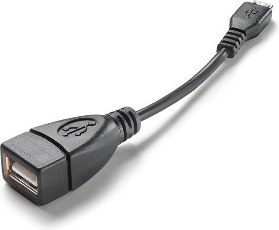 Cellularline 35314 USB-kabel 0,15 m 2.0 Micro-USB B USB A Zwart
