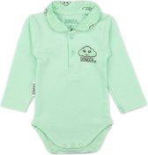 Donder | Polo Romper | Lange Mouw | Meisje | Name Mint Groen