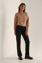 NA-KD round neck knitted sweater Dames Sweaters - Maat Medium