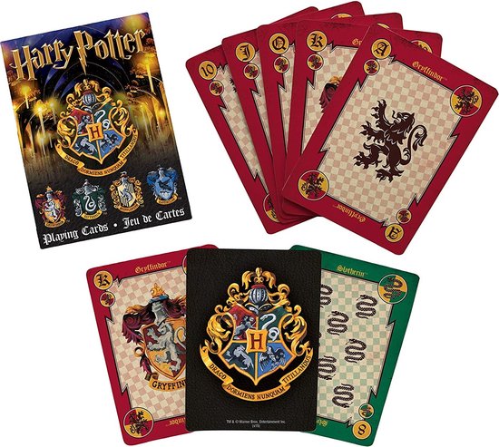 Jeu de 54 cartes à jouer - Poudlard - Harry Potter - Objets à