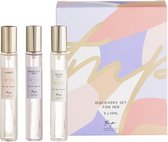 Parfum geschenkset Discovery Set For Her - Glas / Kunststof - 3 x 15 ml - Set van 3 - Cadeauset - Cadeau - Geschenk