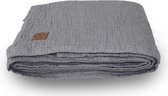 Town & Country Sprei Denver Antraciet-Lits-Jumeaux (260 x 260 cm) - Bedsprei - Wash Cotton Dessin