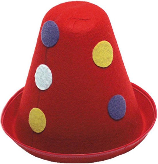 Uitbarsten Diversiteit infrastructuur Clown verkleed hoedje voor kinderen rood - Carnaval clown kostuum hoeden |  bol.com