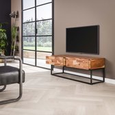 TV-meubel Dinum - Houten Meubels - Kantoor - Massief acacia gezandstraald - Industrieel - Decoratie