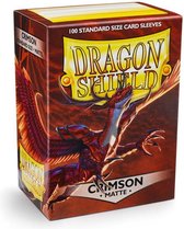 Protège-cartes Dragon Shield: Standard Matte Crimson (63x88mm) - 100 pièces