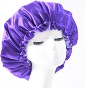 Bonnet de nuit en satin - bonnet de nuit - satin - bonnet de nuit - dames - adultes - bonnet en satin - bonnet de nuit - bonnet - violet
