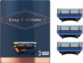 6x King C. Gillette Scheermesjes Gezicht en Contouren 3 stuks