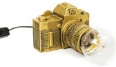 Camera Lamp Gouden Tafellamp -Goud -Housevitamin - 15x11cm Polyresin - Goud - Cameralamp