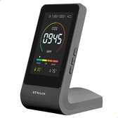 Professionele 3 in 1 CO2 Meter - CO2 Meter, Melder & Monitor - Thermometer - Hygrometer - Zwart