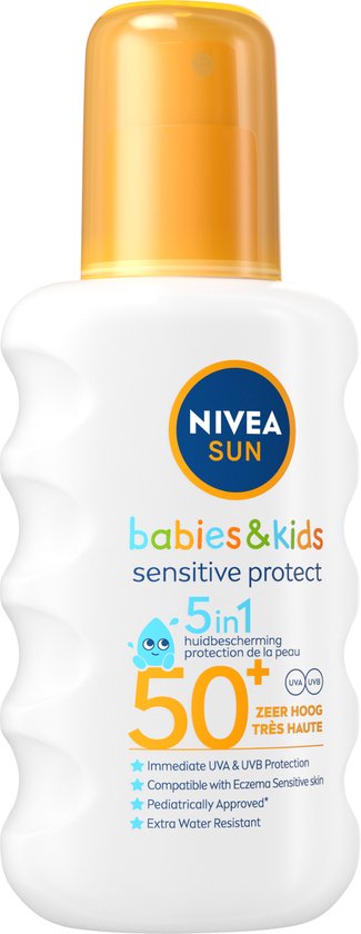 Nivea - UV-Zonnebrand Spray kind - Sun babies & kids sensitive protect SPF50 - 200ml