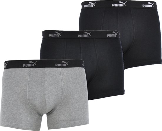 Puma - Solid Boxer 3-Pack - 3-Pack Boxers-L