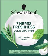 Schwarzkopf Gliss 7 Hierbas Fresh Champu Solido 60 G