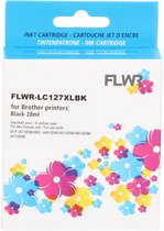 FLWR - Inktcartridge / LC-127XLBK zwart - Geschikt voor Brother