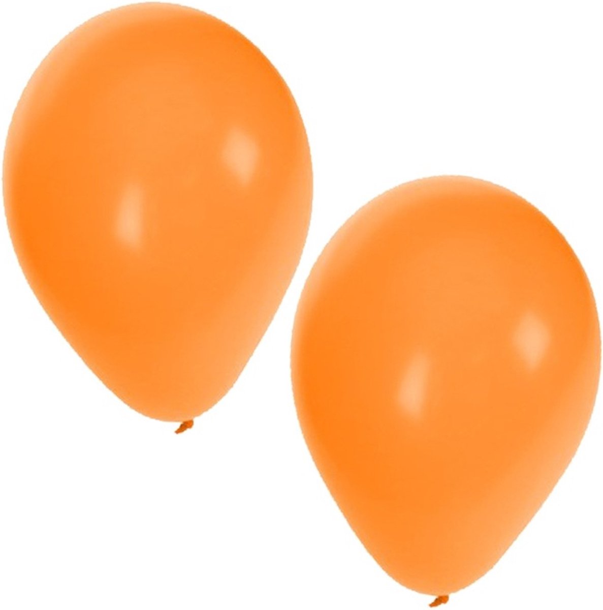 Feest ballonnen - oranje - 100x stuks - ca. 27 cm - verjaardag versiering
