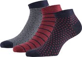 Apollo | Bamboe sneakersokken fashion | Marine Blauw | 6 Paar | Maat 43/46 | Naadloze sokken | Bamboe sneakersokken heren