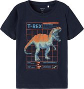 Name it t-shirt jongens - blauw - NMMbertel - maat 80