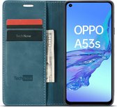 Oppo A53 / A53s 4G Hoesje - Book Case Slimline Blauw