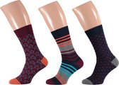 Kleurrijke heren sokken fashion (2x3 Paar) 40/46