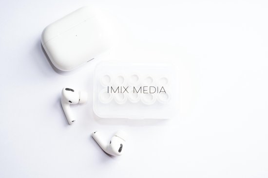 3 paar] Oordopjes voor Airpods en Pro met ruisonderdrukkingsgat, siliconen oordopjes voor Airpods Pro met draagbare opbergdoos en passen in de oplaadcase (klein