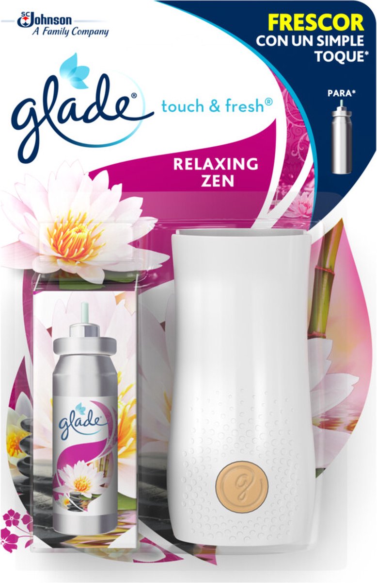 Glade Touch & Fresh Relaxing Zen met houder Relaxing Zen