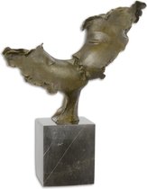Bronzen Sculptuur Twee Gezichten Kussen 37x12x45 cm