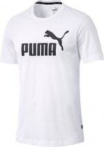 PUMA ESS Logo Tee Shirt Heren - Puma White - Maat XL