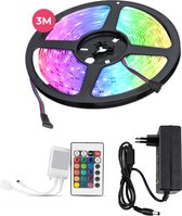 Lagiba 12V LED strip set - 300 cm - RGB - 21.6 Watt