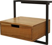 Nachtkastje air solid / Massief acacia naturel - Industrieel kasten - Houten - Design - Industriele
