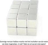 Vierkante neodymium magneetjes 10 stuks - 1 x 1 x 1 cm