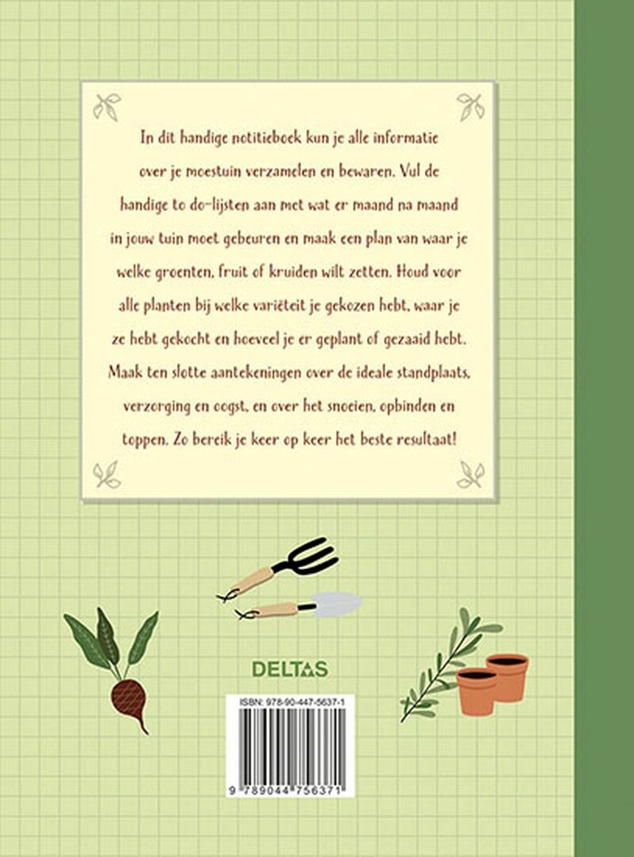 Moestuin planner - back cover
