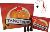 2 Pakjes - Wierook - Wierookkegeltjes - Kegeltjes - Kegels - Incense Cones - Tangerine - Tangerijn - 20 Kegeltjes + Gelukspoppetje