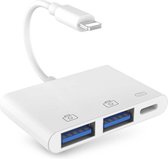 OTG kabel - Lightning naar 2x USB 3.0 - geschikt voor iPad en iPhone - iOS 13