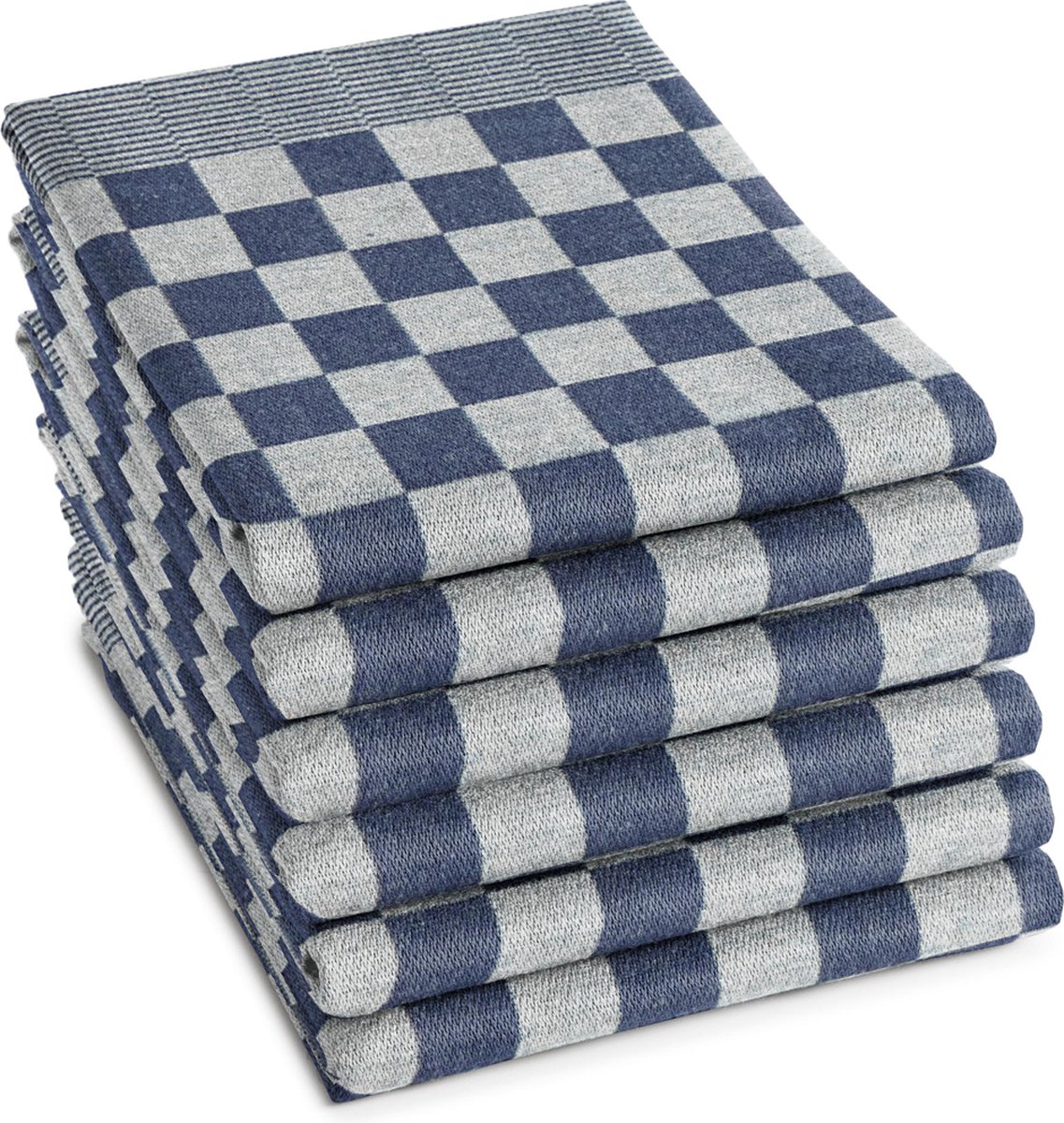 DDDDD Theedoek Barbeque - 65x65 cm - Set van 6 - Blauw