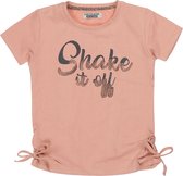DJ Dutchjeans - Meisjes t-shirt - Old pink - Maat 134