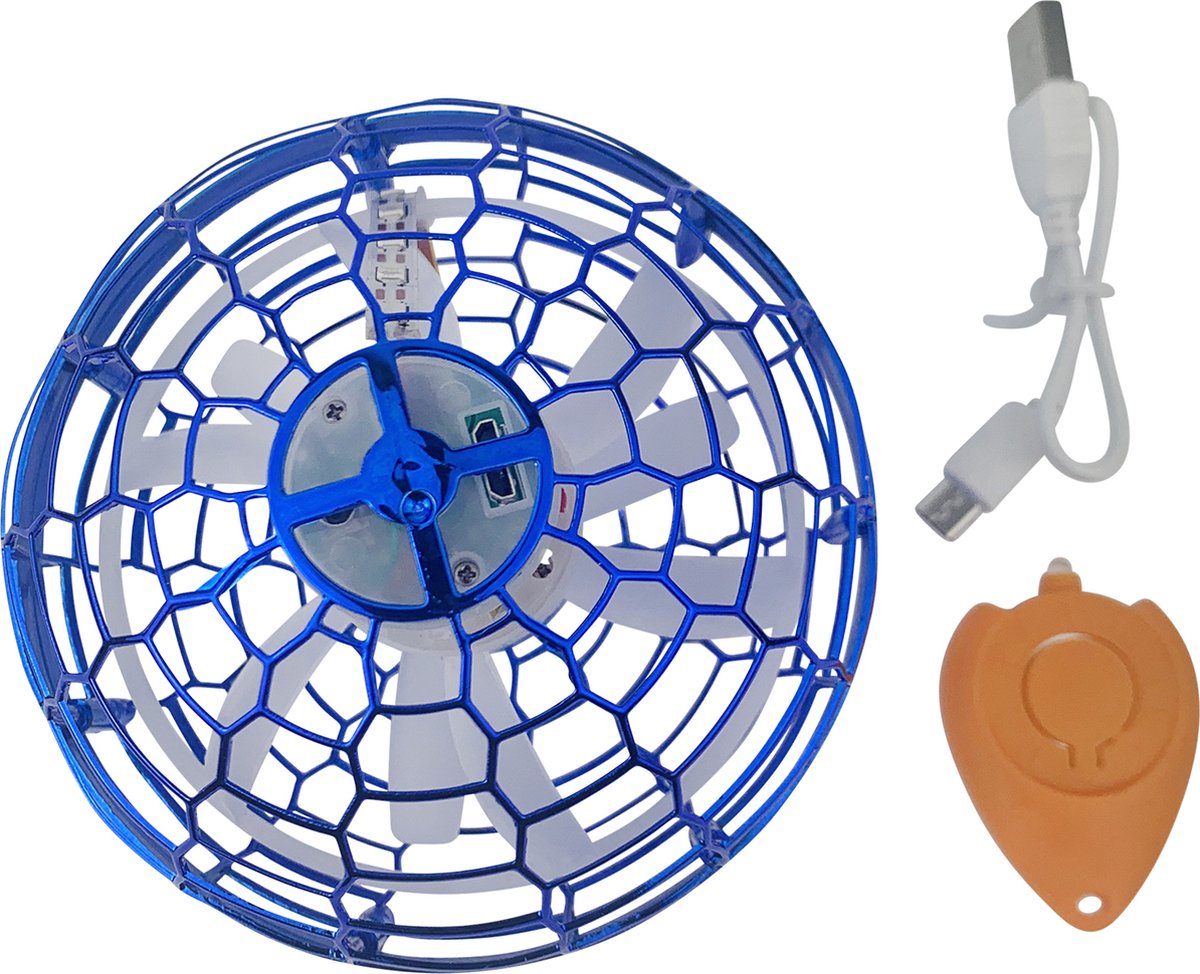 Ivtivfu Flying Ball (Blue), Flying Toy, UFO, Ball Spinner, Magic Ball, Boomerang, Hover, Gift for Children 6-12 Years