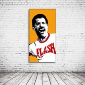 Pop Art Freddie Mercury Poster in lijst - 105 x 55 cm Fotopapier Mat 180 gr Framed - Popart Wanddecoratie