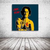 Cape Fear Robert DeNiro Pop Art Poster in lijst - 90 x 90 cm en 2 cm dik - Fotopapier Mat 180 gr Framed - Popart Wanddecoratie inclusief lijst