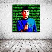 Dr Spock  Pop Art Poster in lijst - 90 x 90 cm en 2 cm dik - Fotopapier Mat 180 gr Framed - Popart Wanddecoratie inclusief lijst