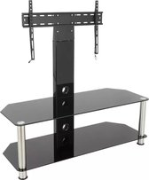 AVF Classic tot 65 inch glazen tv-standaard - zwart