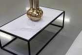 Keramische Salontafel Lima in mat wit 120x60x40cm