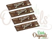 Smoking Brown King Size Rolling Papers – Vloeipapier - Rolling Papers - Bruine Vloei - Lange vloei – 4 stuks